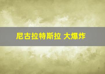 尼古拉特斯拉 大爆炸